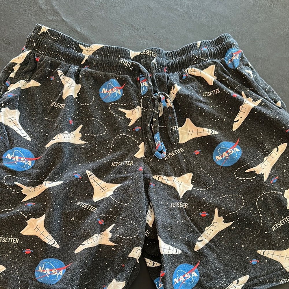 MAD Engine Black NASA Print Women's Shorts